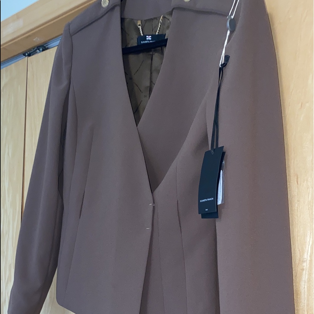 Elisabetta Franchi Women's Tan Blazer - Picture 7 of 16